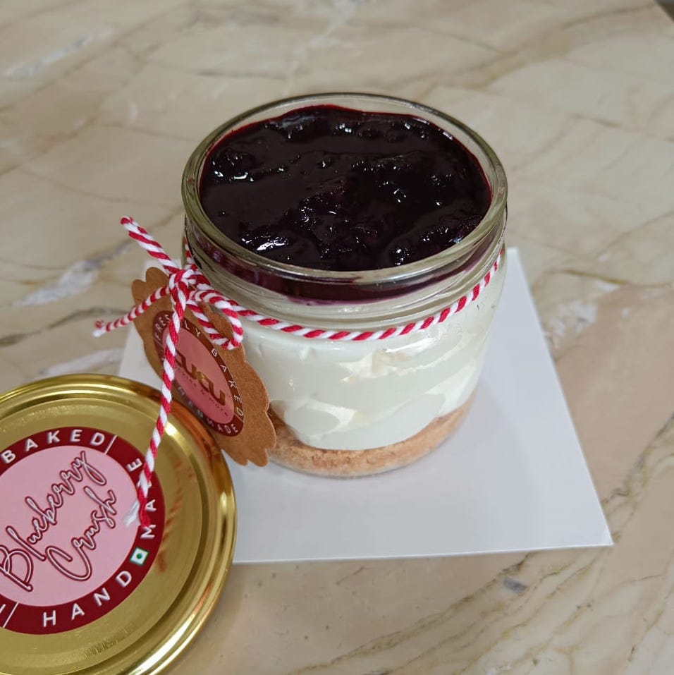 Blueberry Crush Cheesecake Jar