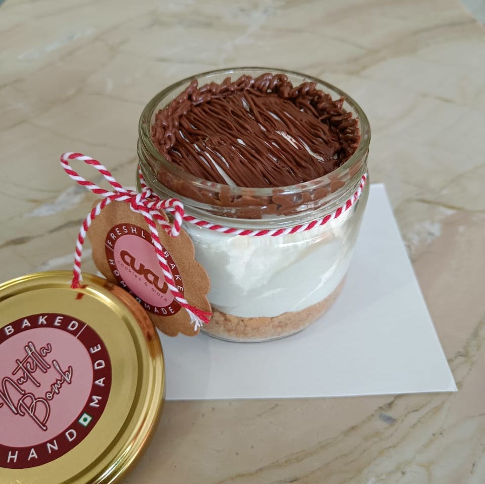 Nutella Bomb Cheesecake Jar