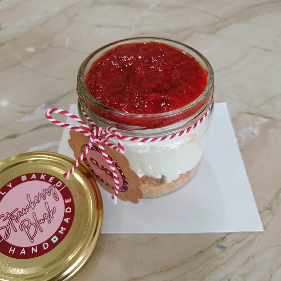 Strawberry Blush Cheesecake Jar