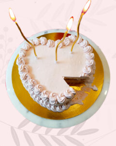 Roses Heart Cake